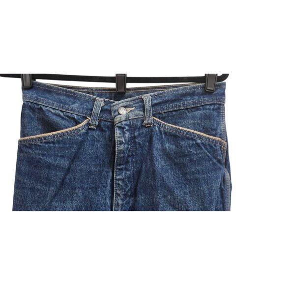 70s 7 long Viceroy jeans, deadstock, high waisted, high rise Size 32 L - Picture 3 of 12